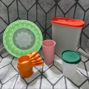 Vintage Tupperware 9 Piece Bundle X